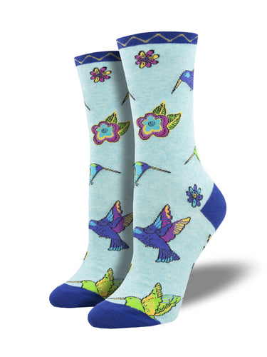 Laurel Burch Hummingbird Art Socks for Women - Shop Now | Socksmith