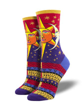 Laurel Burch Sun And Moon Art Socks for Women - Shop Now | Socksmith