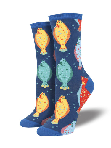Flounder Fish Socks for Women - Shop Now | Socksmith