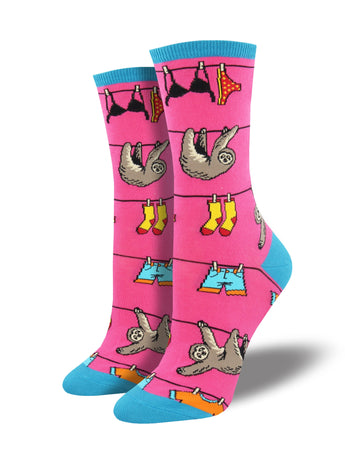 Sloth On A Line Socks for Women - Shop Now | Socksmith