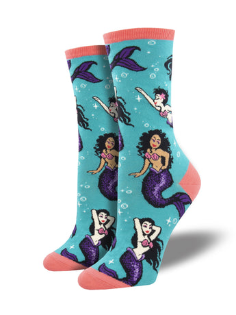 Swimming Mermaids Socks for Women - Shop Now | Socksmith