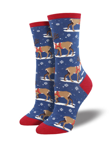 Winter Reindeer Socks for Women - Shop Now | Socksmith